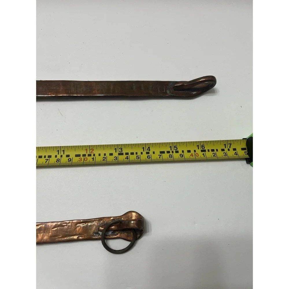 Vintage Copper Skimmer And Ladle Handmade Rustic Farmhouse Decor Large 17